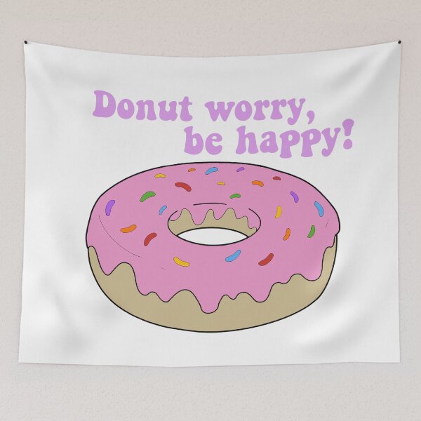 Item preview, donut worry, be happy designed and sold by dolphin1128.