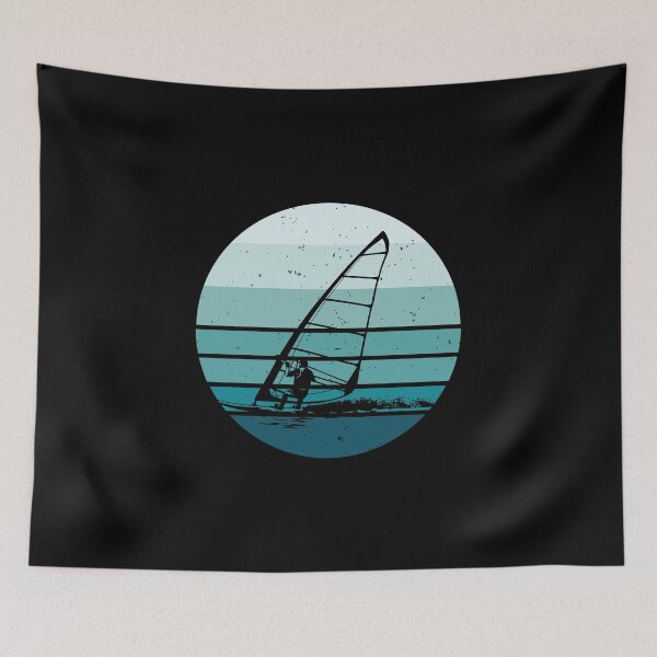 Item preview, Windsurf, Windsurf - Sol azul de estilo vintage designed and sold by EstelleStar.