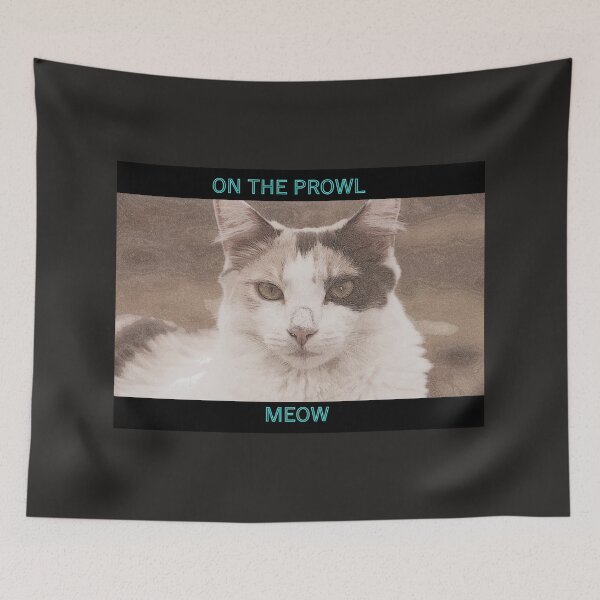 Item preview, ON THE PROWL MEOW CAT ART  designed and sold by Opalbluerose.