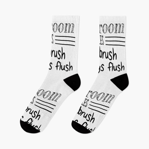 Item preview, Bathroom rules funny mat designed and sold by OddPapayaStudio.