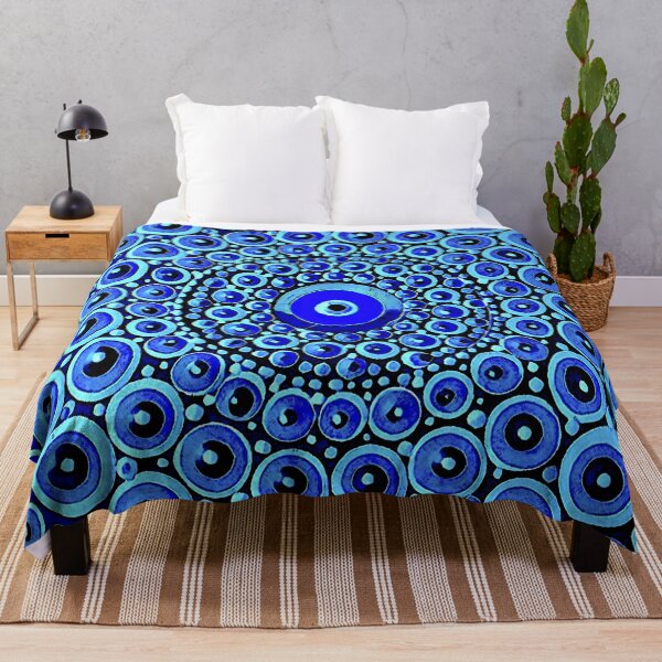 Item preview, evil eye protection in blue designed and sold by vivroucoart.