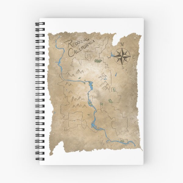 Item preview, Redding California Map designed and sold by TheArtOfTreble.