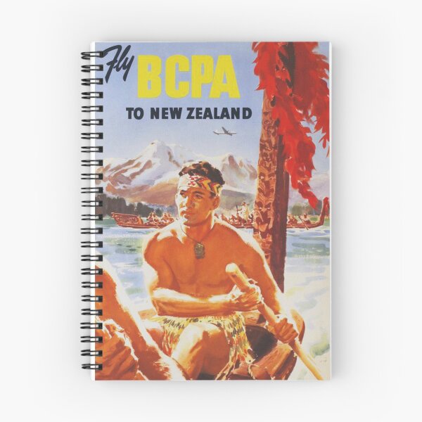 Item preview, New Zealand Vintage Travel Poster designed and sold by vintagevivian.