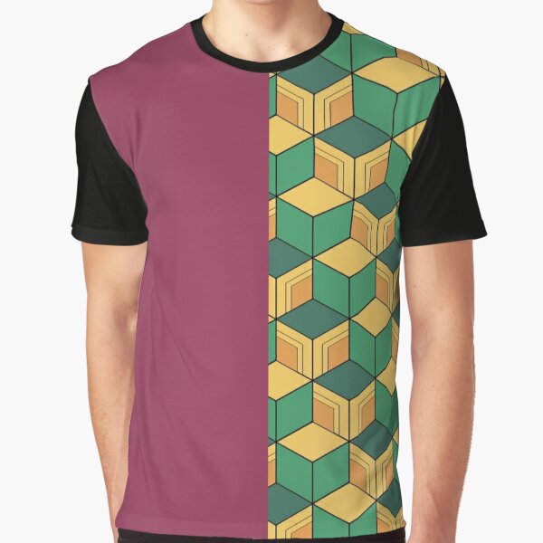 Demon Slayer Pattern T Shirts Redbubble - tanjiro roblox shirt template