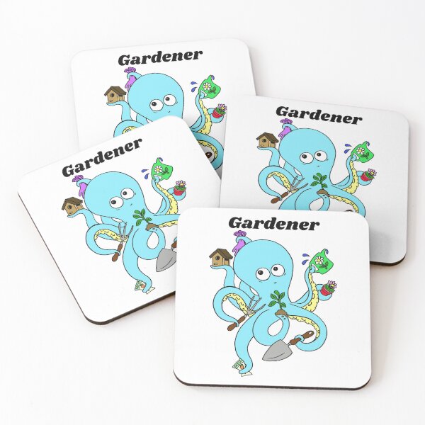 Item preview, Cute and Funny Octopus Gardener Design designed and sold by Monica C. Webster.