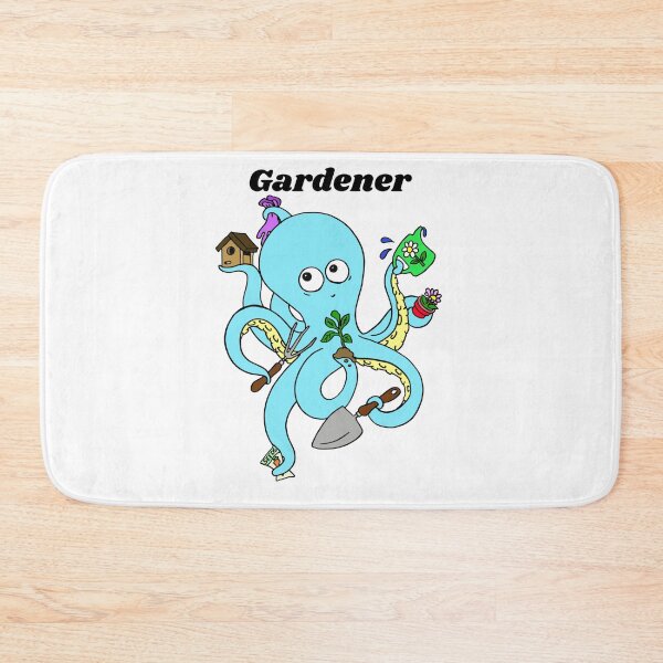 Item preview, Cute and Funny Octopus Gardener Design designed and sold by Monica C. Webster.