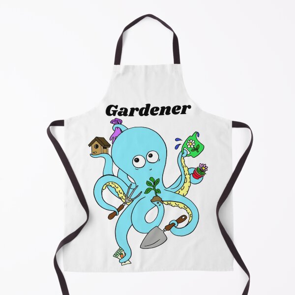 Item preview, Cute and Funny Octopus Gardener Design designed and sold by Monica C. Webster.