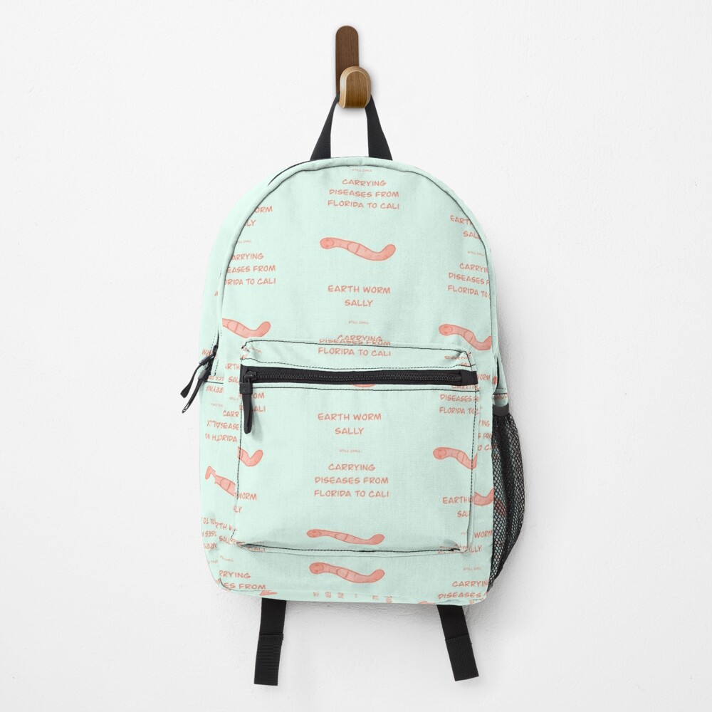 Earth Worm Sally Backpack By Flaminkat Redbubble - earth mesh roblox