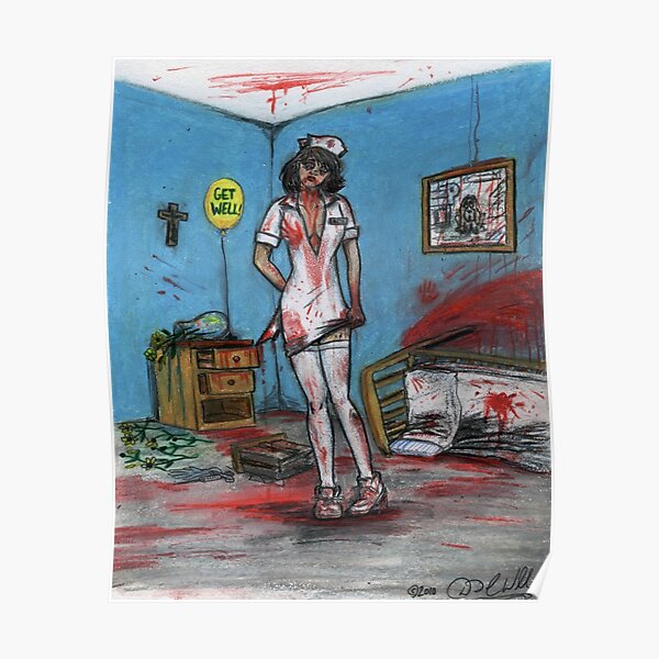 Get Well Soon - Zombie Nurse Poster