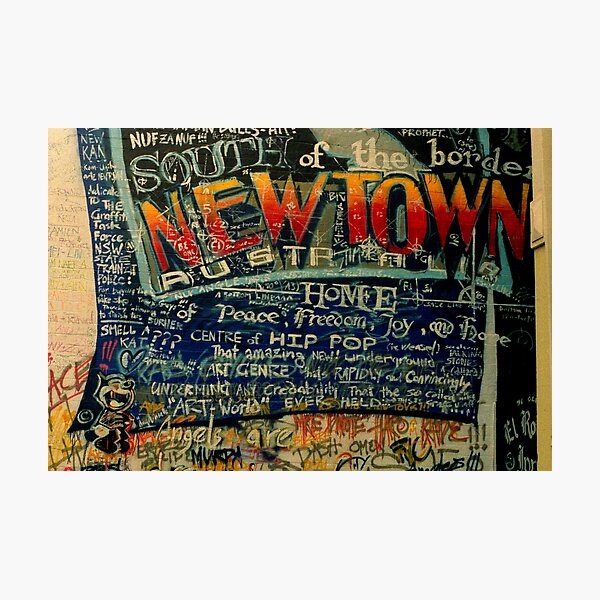 South of the Border.... Newtown graf Photographic Print
