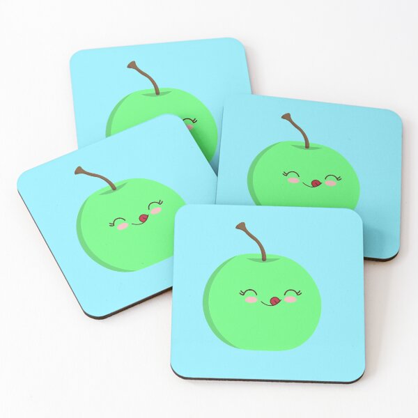 Item preview, Kawaii Cute Green Apple designed and sold by miller8888.