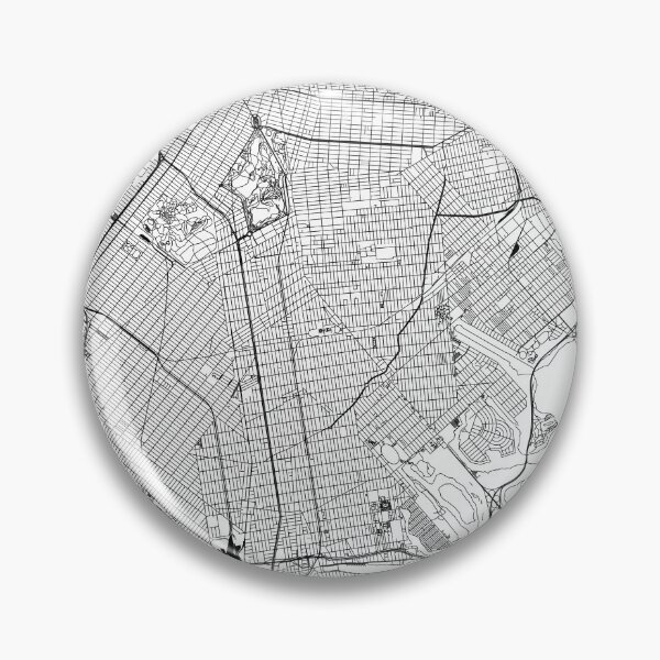 Artikelvorschau, Brooklyn White Map entworfen und verkauft von multiplicitymap.