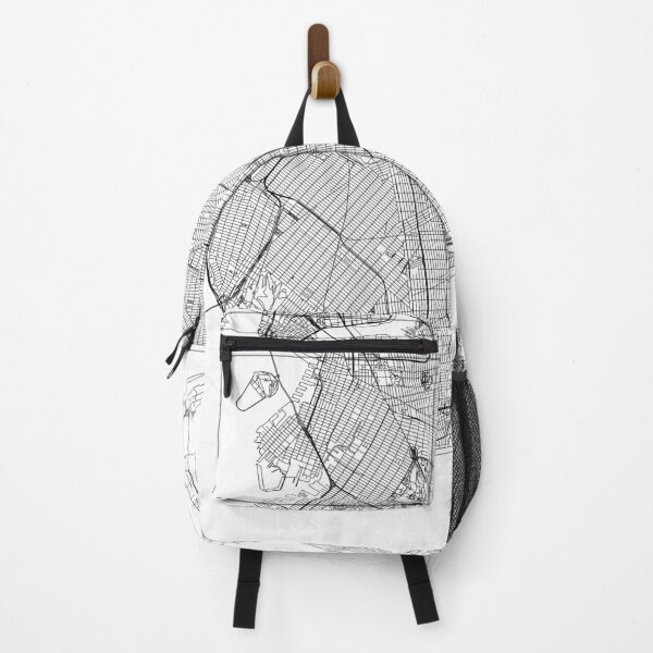 Item preview, Mapa blanco de Brooklyn designed and sold by multiplicitymap.