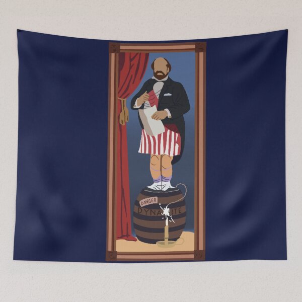 Item preview, Minimalist Bearded Gentleman Haunted Mansion Portrait designed and sold by DisSpooks.