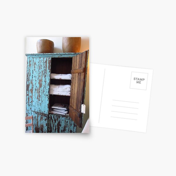 Shabby Chic Cupboard Postcard