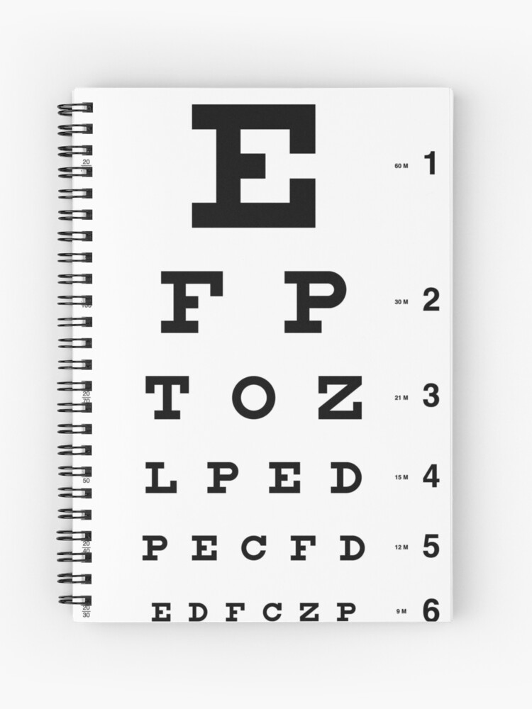 Snellen Eye Chart, paper