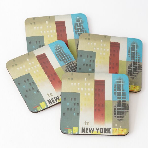 Item preview, New York Vintage Travel Poster designed and sold by vintagevivian.
