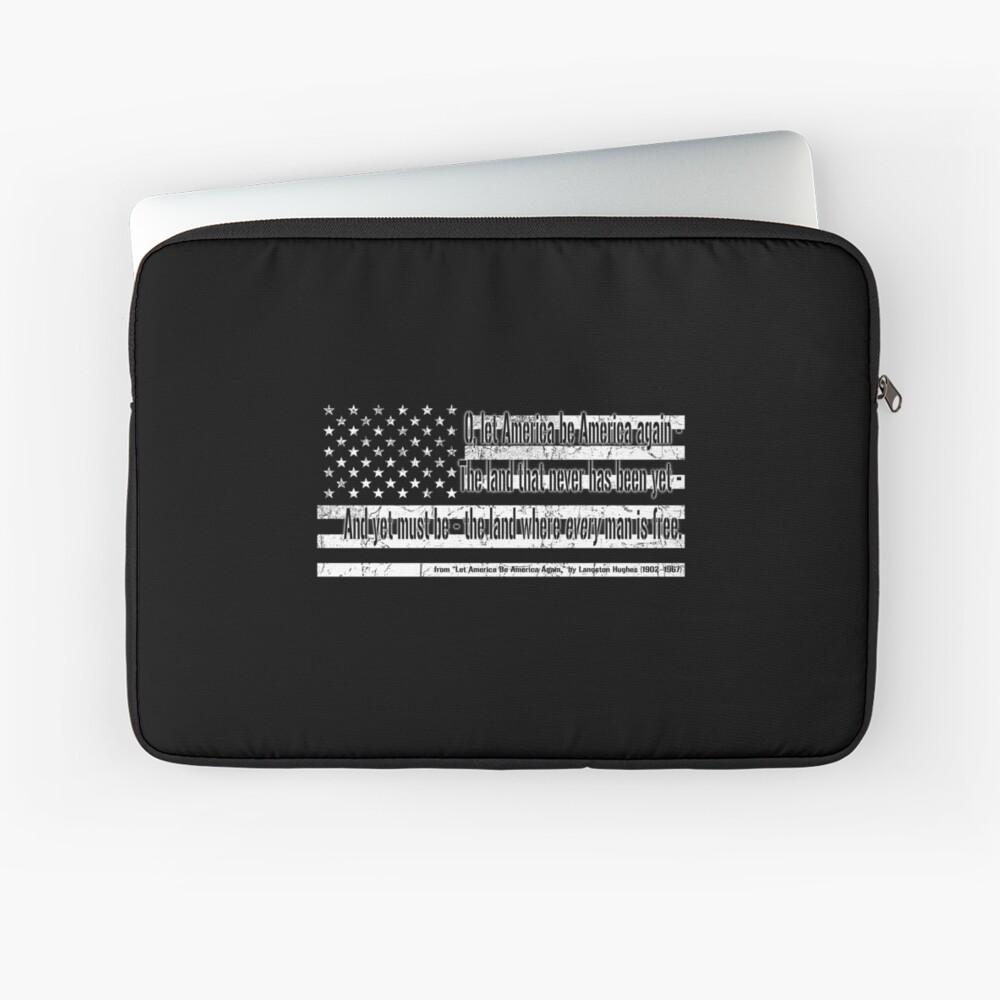 Langston Hughes: Let America Be America Again Laptop Sleeve