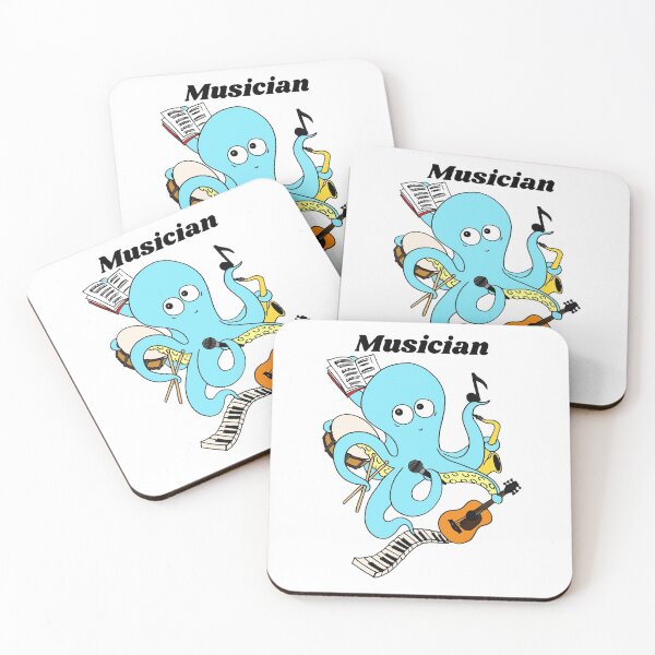 Item preview, Cute and Funny Musician Octopus Design  designed and sold by Monica C. Webster.