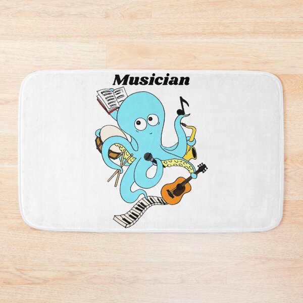 Item preview, Cute and Funny Musician Octopus Design  designed and sold by Monica C. Webster.