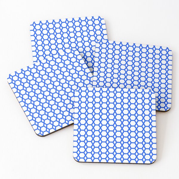 Item preview, Hexagon Pattern in Blue designed and sold by belly-e-luna.