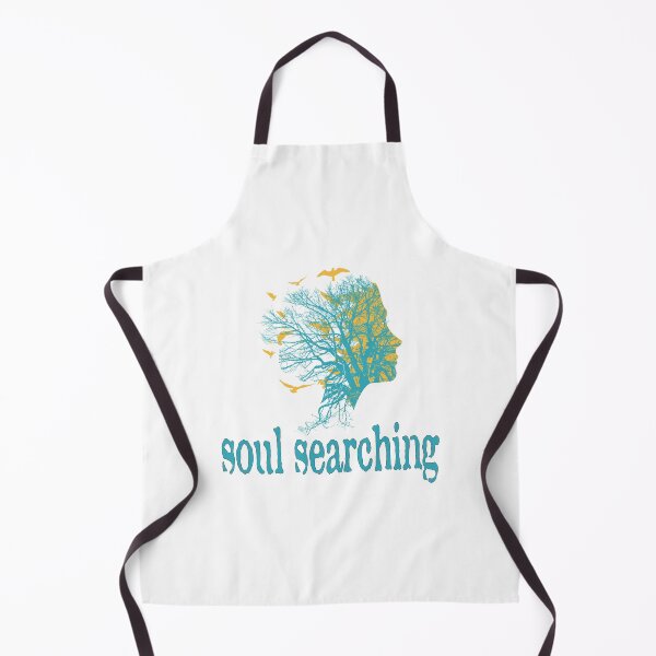Item preview, a full tree with branches and roots embedded like a vein into a woman's head in side view breaking into flying birds with soul searching text design designed and sold by Bees-Honey-Gift.