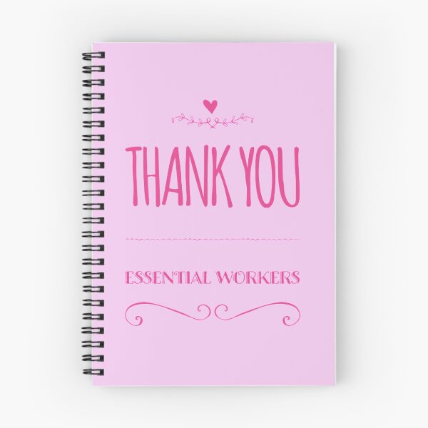 Item preview, Thank You Essential Workers (heart) pink designed and sold by LiveAndGlow.