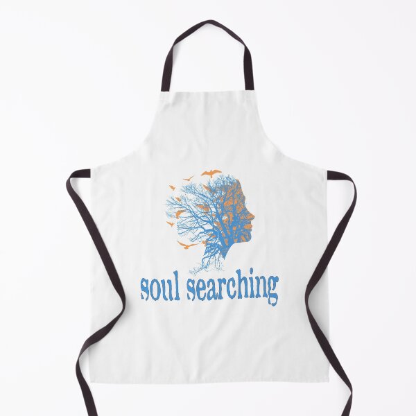 Item preview, a full tree with branches and roots embedded like a vein into a woman's head in side view breaking into flying birds with soul searching text design designed and sold by Bees-Honey-Gift.