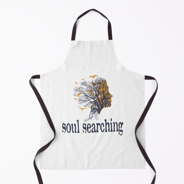 Item preview, a full tree with branches and roots embedded like a vein into a woman's head in side view breaking into flying birds with soul searching text design designed and sold by Bees-Honey-Gift.
