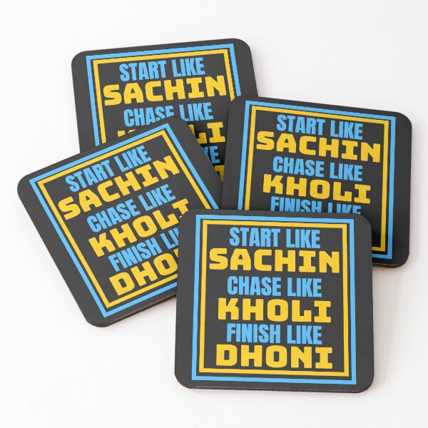 Item preview, Start like Sachin, chase like Kholi, Finish like Dhoni designed and sold by MohitJain1109.