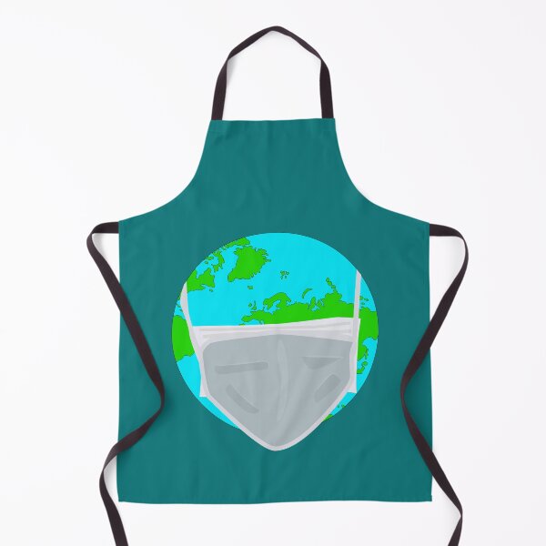 Item preview, Planet earth wearing protective face mask. designed and sold by Kajaniko.