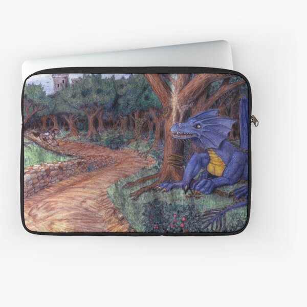 Lying In Wait - Dragon and Maiden Laptop Sleeve