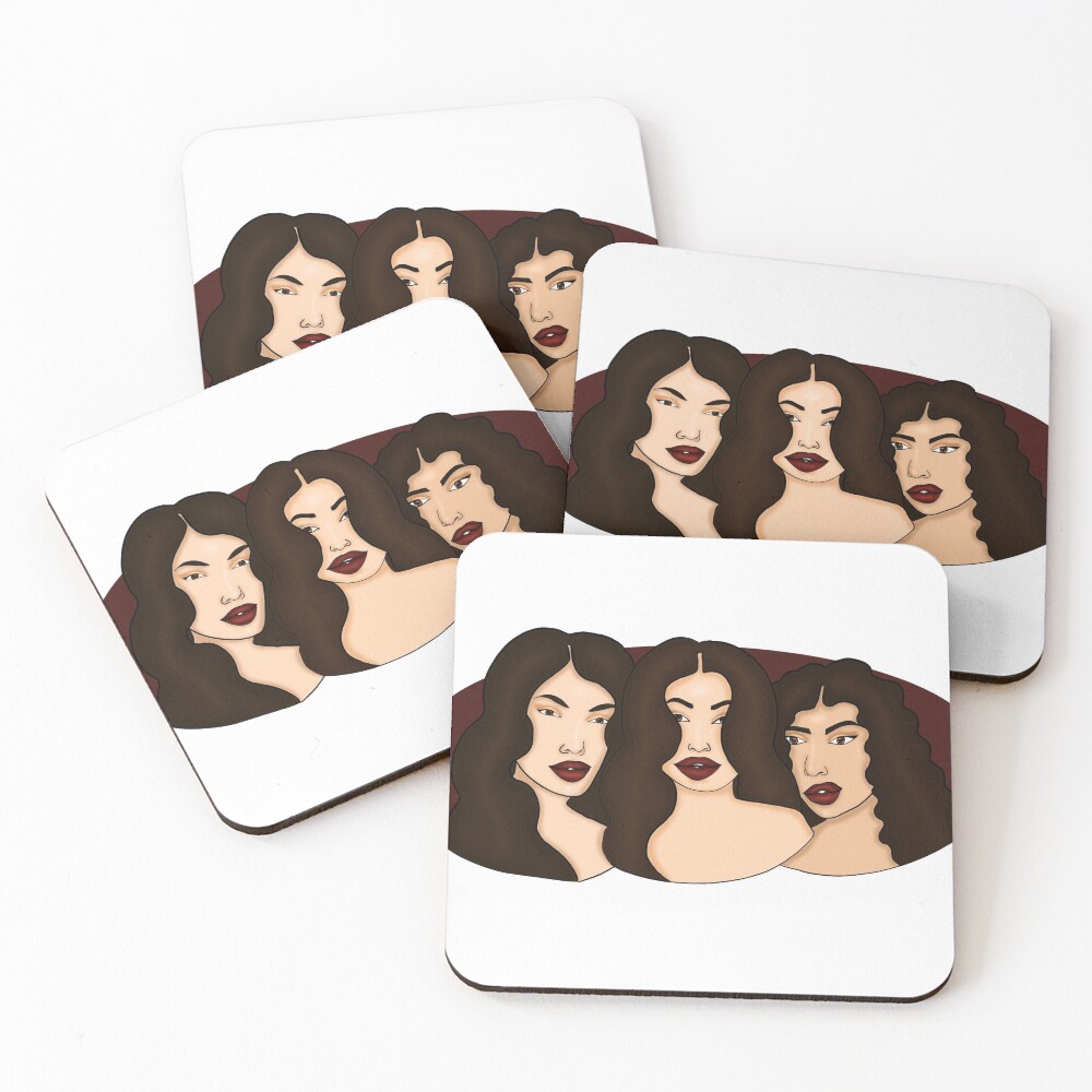 Item preview, Coasters (Set of 4) designed and sold by NyaDrawing.