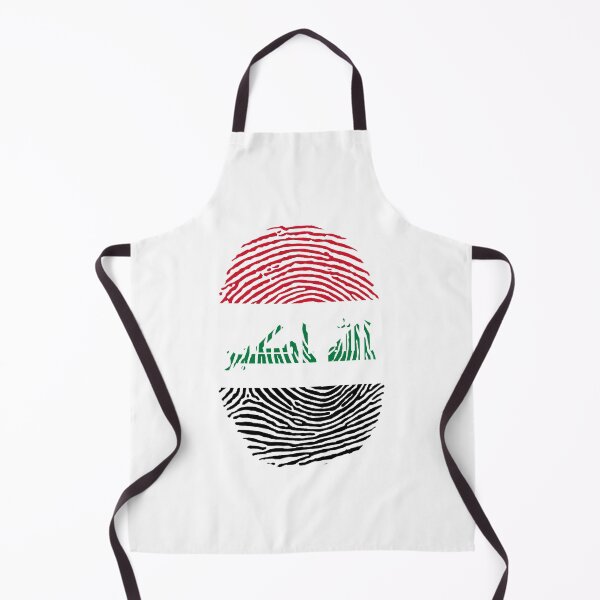 Item preview, IRAQ FLAG FINGERPRINT STYLISH DESIGN designed and sold by ArabCorner.