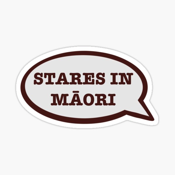 Item preview, Stares in Māori  designed and sold by jaaaaackial.