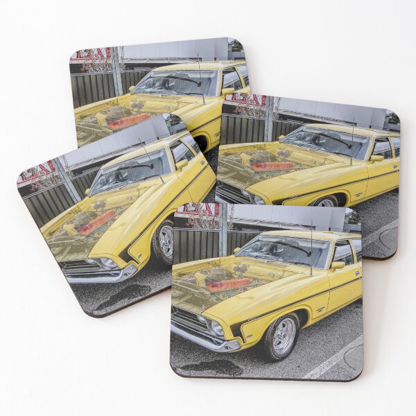 Item preview, Misted bonnet yellow Ford Falcon 1848 designed and sold by Cars around Adelaide.