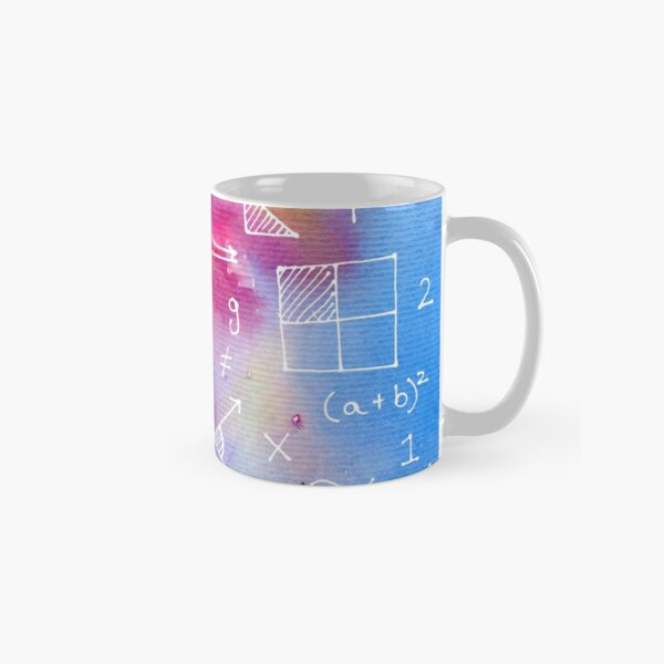Math formulae (watercolor background) Classic Mug