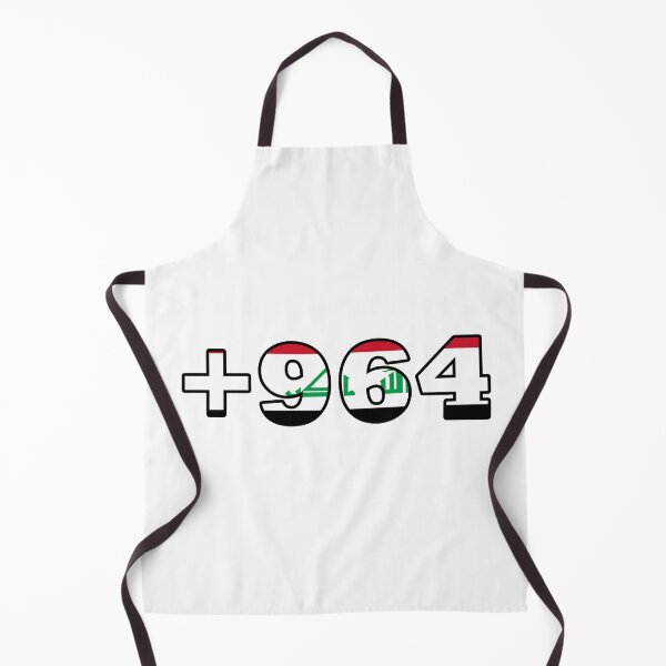 Item preview, Iraq Flag on Country Code Stylish Design designed and sold by ArabCorner.