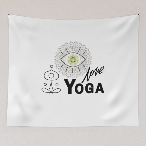Aperçu de l'œuvre Amour pour le yoga créée et vendue par BreatheInOutfit.