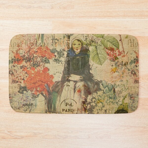 Item preview, Floral Paris Lady Vintage Postcard Carte Postale Floral Shabby Chic Seasons designed and sold by WizardsWorld.