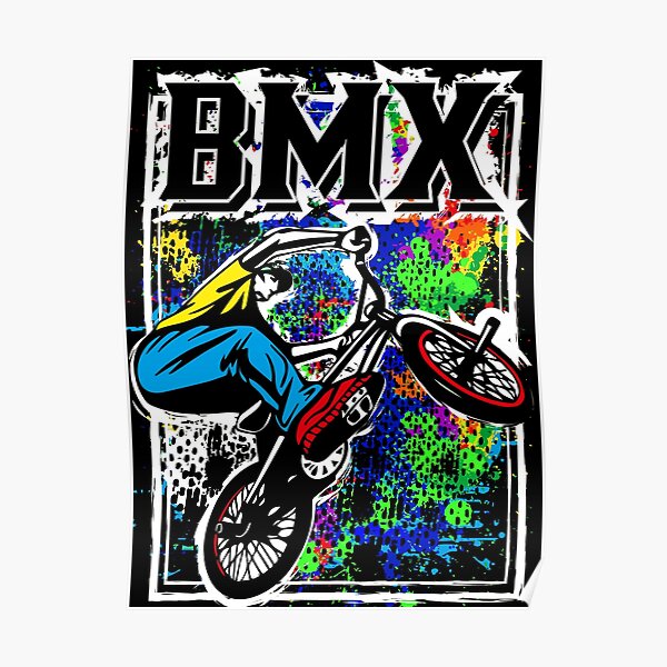 BMX Racing | Vélo BMX coloré Poster