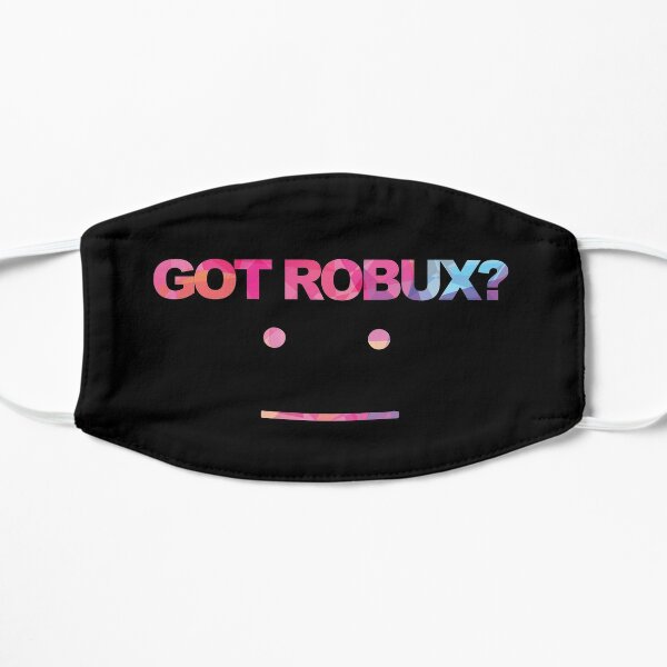Robux Face Masks Redbubble - robux girl roblox pink logo