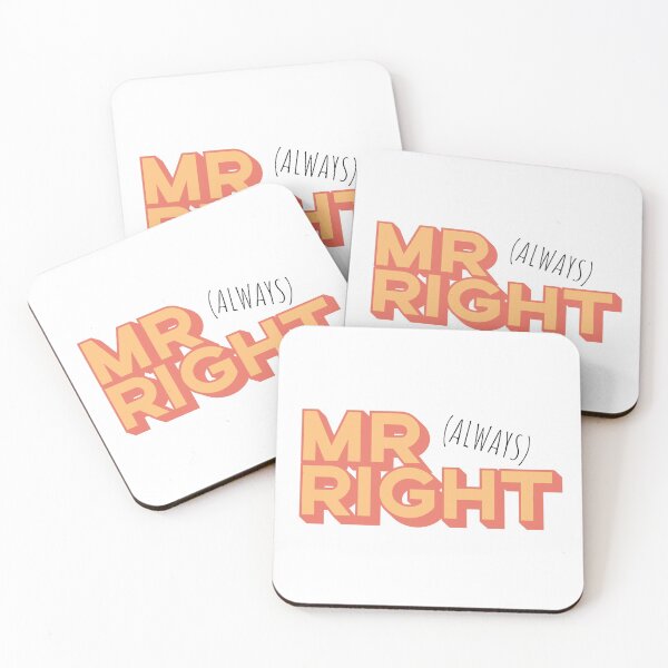 Item preview, MR Right (Always), Father's day 3D designed and sold by ondrejcreates.