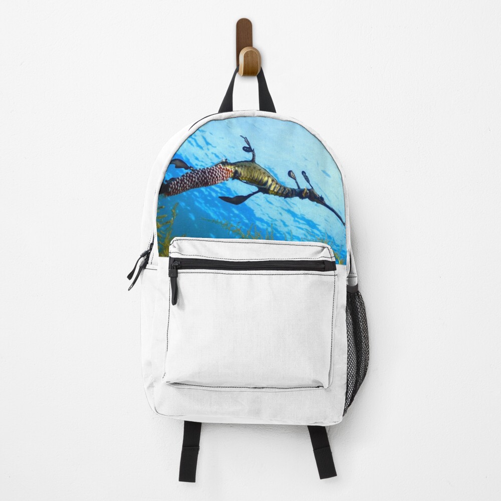 Weedy Seadragon with eggs under the sea Backpack