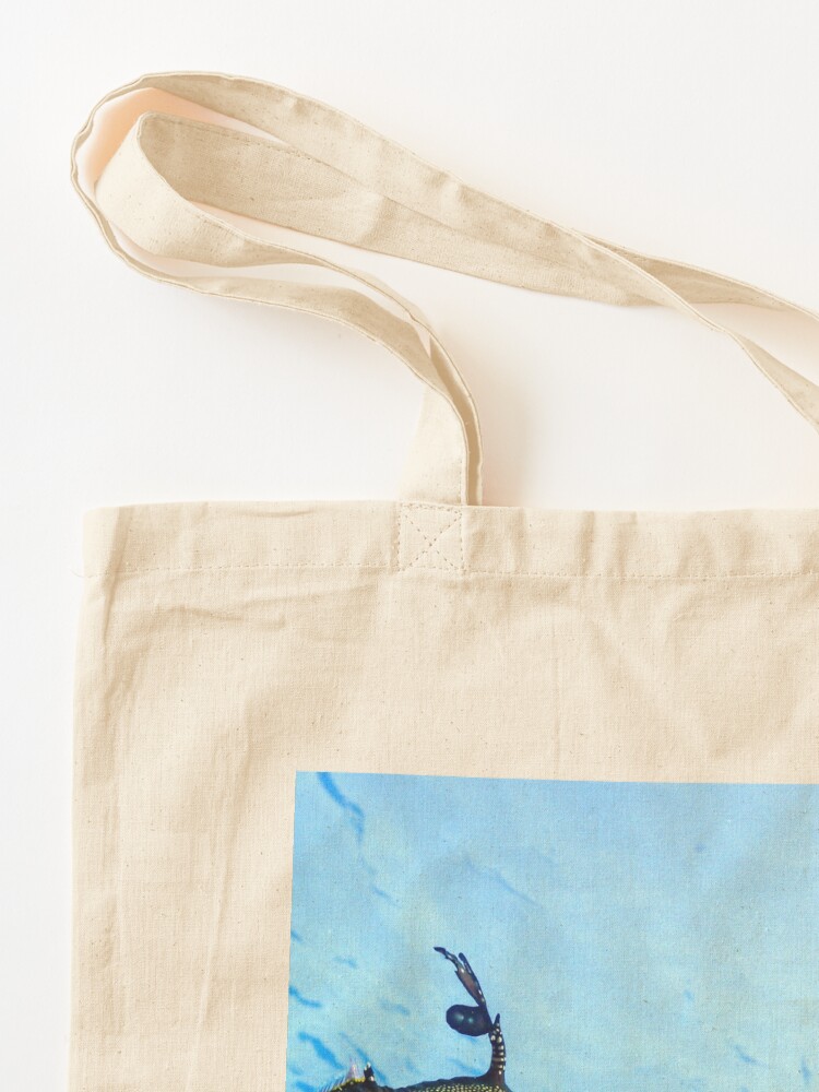 Alternate view of Weedy Seadragon with eggs under the sea Tote Bag