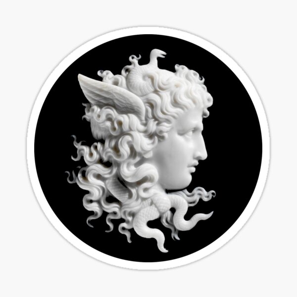 Vista previa del artículo con la obra «Medusa Cameo de 1860-70», diseñado y vendido por DotorEaon.