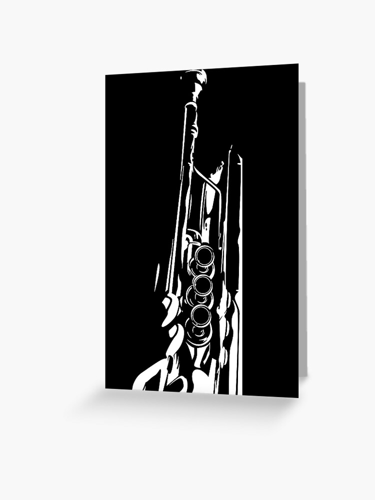 Cadeau de musique silhouette musicien jazz jazz' Autocollant