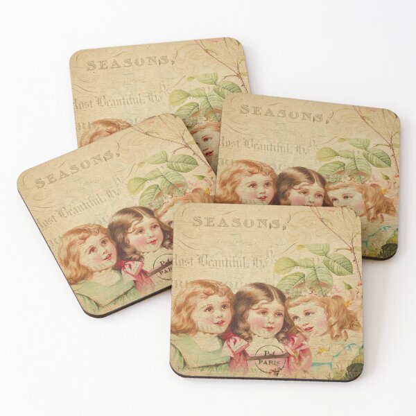 Item preview, Parisienne Childs Play Vintage Postcard Carte Postale Floral Shabby Chic Seasons designed and sold by WizardsWorld.