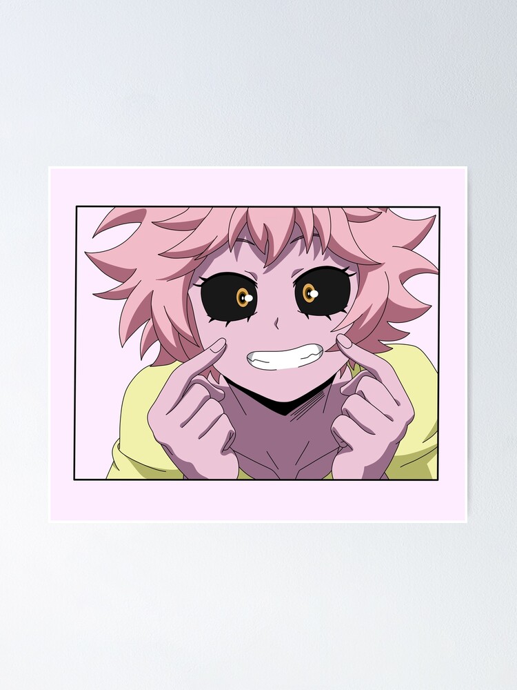 My Hero Academia Mina Ashido Poster For Sale By Kissed By Fire Redbubble