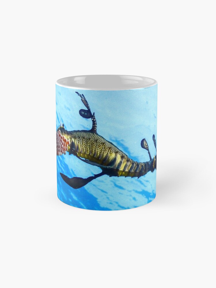 Alternate view of Weedy Seadragon with eggs under the sea Mug